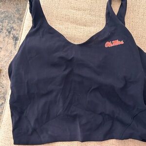 Ole Miss Navy Blue Lulu align  Tank Top